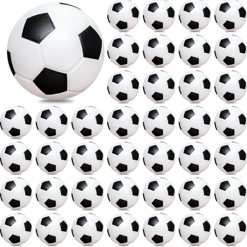 Vista 8 de Bolas antiestrés de fútbol mini 96 piezas de 5 cm de espuma deportiva a granel para niños y adultos, pequeños recuerdos de fiesta de fútbol, bolas