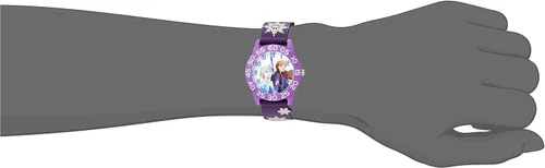 Vista 2 de Disney Reloj analógico de cuarzo 3D con correa 3D de Frozen para niños