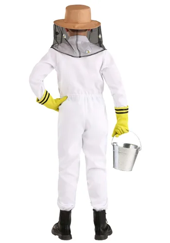 Vista 2 de Disfraz de Apicultor Ocupado para Niños Multicolor