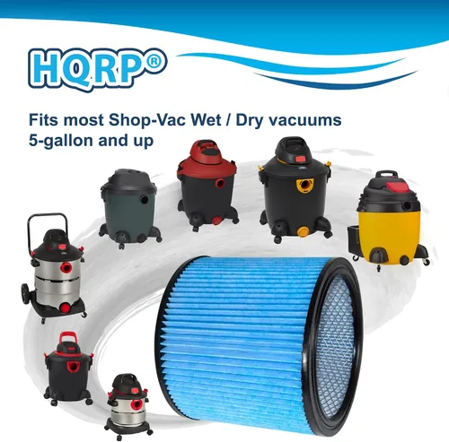 Vista 4 de HQRP Paquete de 2 filtros de cartucho HEPA H13 de alta eficiencia de repuesto para Shop Vac 90340 tipo W 90304 90350 90333 9034033 9035033 9030433