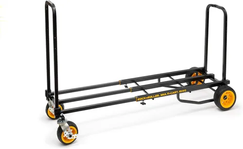 Vista 9 de Rock-N-Roller RMH1 Mini-Handtruck con capacidad de carga de 200 libras, color negro