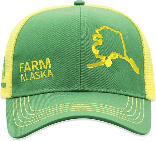 Vista 131 de John Deere Gorra de béisbol con logotipo y malla trasera con contraste, para hombre