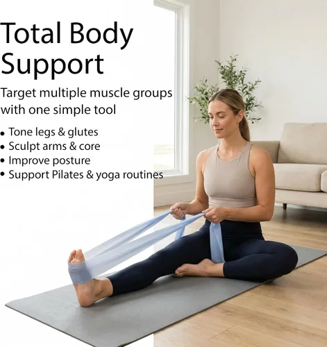 Vista 7 de Lindywell Bandas de tela y ejercicio para mujeres y hombres, bandas de resistencia para entrenamiento, incluyendo activación de glúteos
