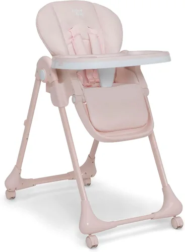 Vista 20 de Little Folks by Delta Children 2-in-1 SlimFold High Chair for Babies and Toddlers, Black Negro