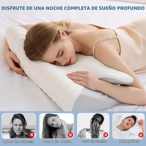 Vista 2 de Almohada cervical para el cuello, espuma viscoelástica