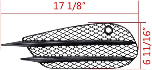 Vista 6 de AMOPACORP 2X Parachoques delantero inferior antiniebla parrilla parrilla parrilla izquierda derecha compatible con Mercedes Clase C W205 Sedan C205