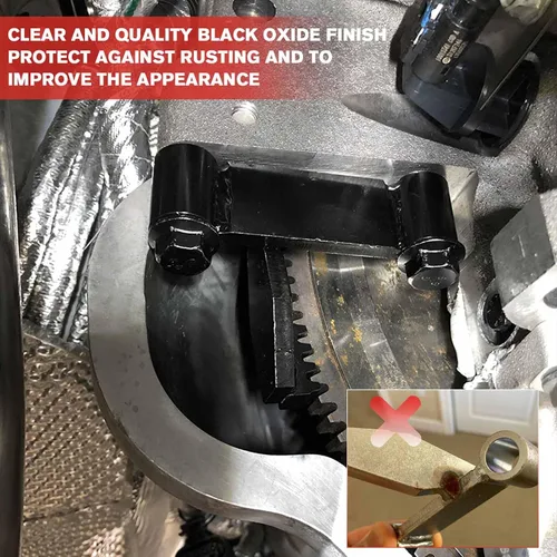 Vista 4 de Chelhead LS - Herramienta de bloqueo para volante de acero, óxido negro, herramienta de bloqueo de placa flexible compatible con motor Chevy LS 1 2