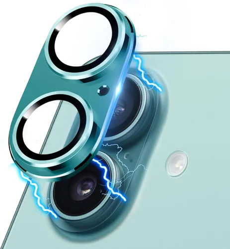 Vista 21 de Protector de lente de cámara compatible con iPhone 15 y 15 Plus, protector de pantalla de vidrio templado antiarañazos, a prueba de golpes, funda