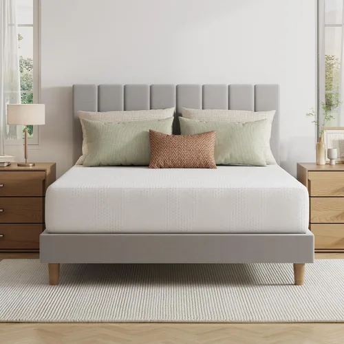 Vista 14 de Novilla Colchón individual de 6 pulgadas, Bonnell Spring Hybrid con soporte Blanco