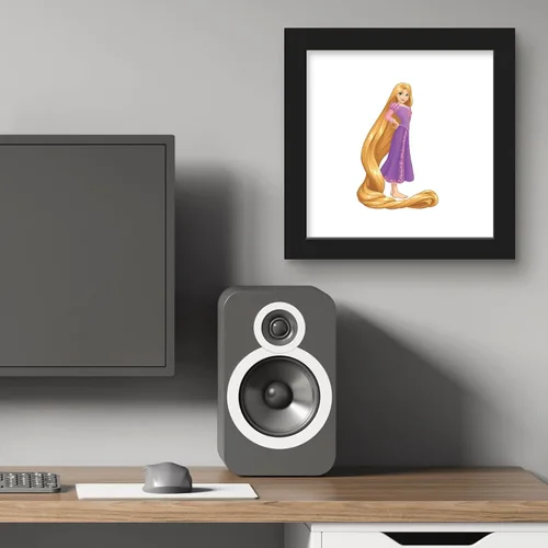 Vista 6 de Trends International Gallery Pops Disney Princess - Póster de pared Rapunzel para pared, 12 x 12 pulgadas, versión enmarcada en negro Versión