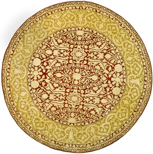 Vista 12 de SAFAVIEH Silk Road Collection SKR213G - Alfombra decorativa de lana tradicional hecha a mano, 2 x 3 pies, color granate y marfil