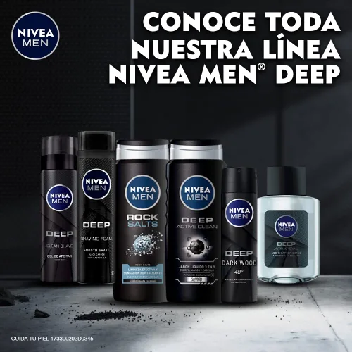 Vista 8 de NIVEA Men, Deep, Refrescante e Hidratante Después del Afeitado, Vainilla y Bourbon, 3.3 fl oz (3.4 fl oz)