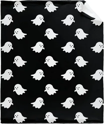 Vista 25 de Cute Ghosts - Manta de bebé personalizada para recién nacido, regalos para Halloween y Navidad, 40 x 30 pulgadas