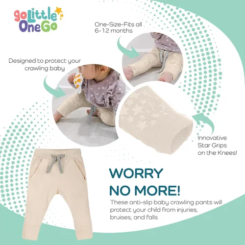 Vista 3 de Baby Jogger Crawling Pants Organic Cotton Unisex (6-12 Mo)