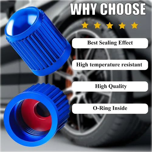 Vista 34 de 10 piezas de tapas de válvula de neumático TPMS con vástago largo, tapas de válvula de rueda de plástico negro para TPMS TR20008, tapas de vástago