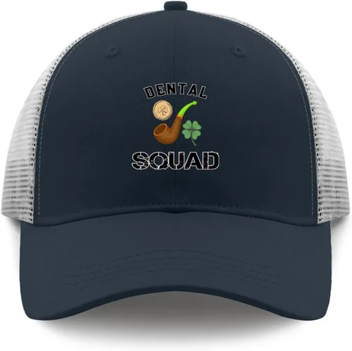 Vista 9 de Sombreros de escuadrón dental, sombrero de camionero divertido, albaricoque, sombrero de sol para mujer, regalos para el abuelo al aire libre