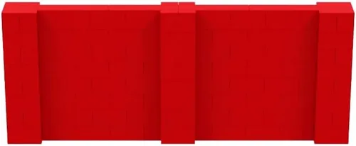 Vista 132 de EverBlock Kit de pared de 5 x 4 pies Bloques de construcción modulares Sistema de pared para edificios, pantallas y estructuras Divisor