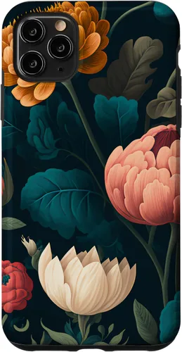 Vista 11 de Funda floral Moody Moody con diseño de flores oscuras vintage para iPhone 15