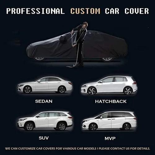 Vista 7 de ZYuan Funda de coche compatible con DS DS3 DS4 DS5 DS7 impermeable para automóvil, transpirable, resistente al viento, resistente al granizo, a