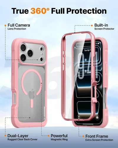 Vista 124 de DIACLARA - Funda transparente compatible con iPhone XR 6.1 pulgadas 2018