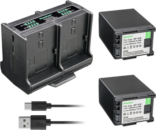 Vista 6 de Kastar Cargador de batería cuádruple compatible con Canon BP-820 BP820, BP-828 BP828, cargador CG-800 CG800, VIXIA HF G21, VIXIA HF G30, VIXIA HF