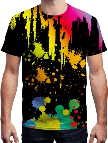 Vista 4 de Hgvoetty - Camisetas unisex con impresión 3D