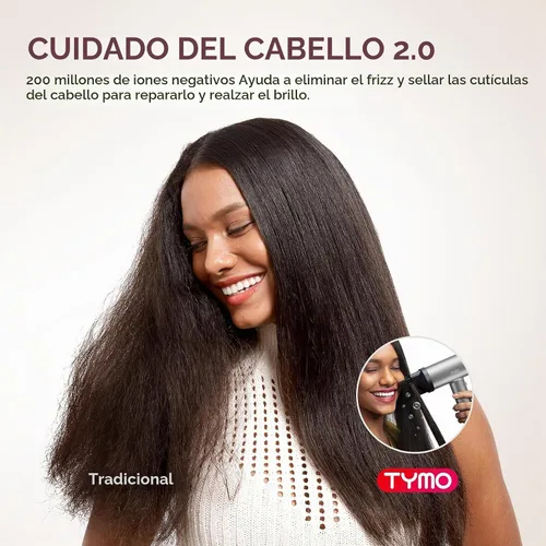 Vista 4 de TYMO Accesorio para peine de cabello solo compatible con secadora TYMO AIRHYPE Lite, boquilla magnética para desenredar, alargar el cabello