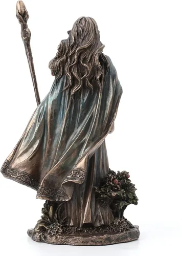 Vista 6 de Veronese Design Estatua de resina Eir La Valquiria de la Protección con acabado de bronce fundido de 24,1 cm
