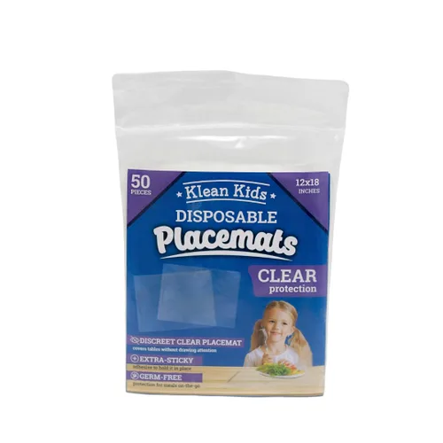 Vista 9 de Manteles individuales desechables transparentes para bebés, niños pequeños, niños y adultos, tapete de mesa transparente adhesivo – Soluciones