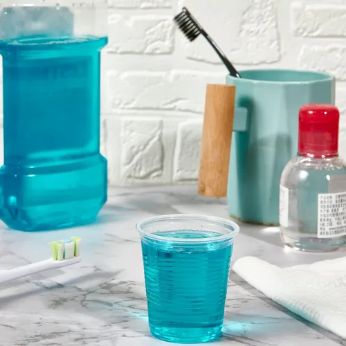 Vista 2 de Turbo Bee Paquete de 1000 Vasos de Plástico Desechables de 3 onzas, Vasos Desechables para Enjuague Bucal, Vasos Pequeños Transparentes de 3 Onzas