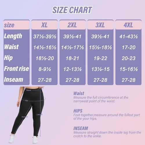 Vista 3 de Happy.angel Leggings de talla grande con bolsillos para mujer, pantalones capri de entrenamiento de yoga de cintura alta, mallas recortadas 3X 4X