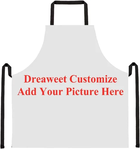 Vista 28 de Dreaweet Delantal de cocina unisex con cuello ajustable de Navidad