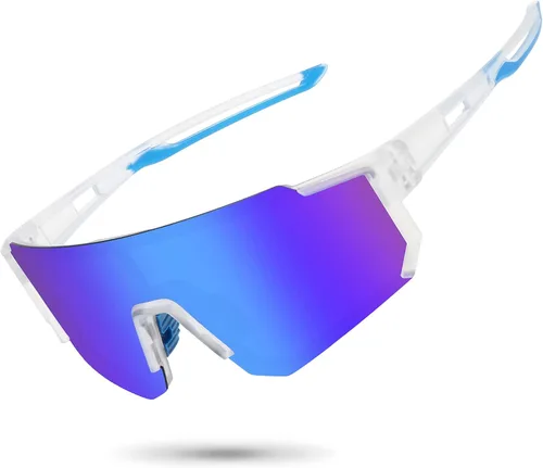 Vista 45 de STORYCOAST Lentes de sol deportivos polarizados para hombres y mujeres, para conducir, pesca, ciclismo, bicicleta de montaña, protección UV400