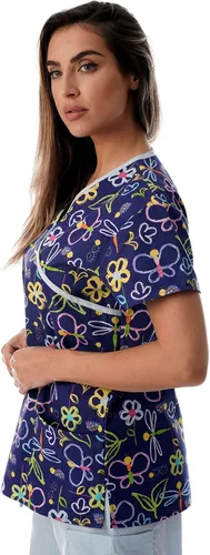 Vista 2 de Camisa médica Just Love para enfermería, para mujer.