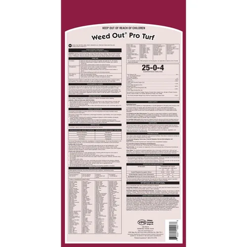 Vista 2 de Fertilome (10928) Weed-Out Pro Turf 25-0-4 de hoja ancha + pasto