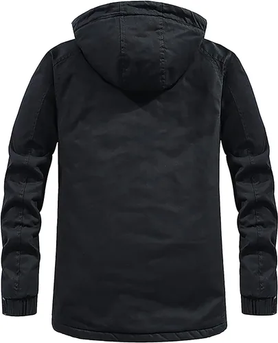 Vista 2 de Chaqueta impermeable para hombre, con capucha, para senderismo, ligera, rompevientos, M-4XL
