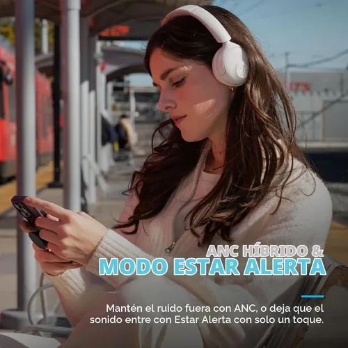 Vista 4 de JLab, Go Lux ANC, Auriculares intraurales, cancelación activa de ruido, Bluetooth MultIPoint, Cloud White
