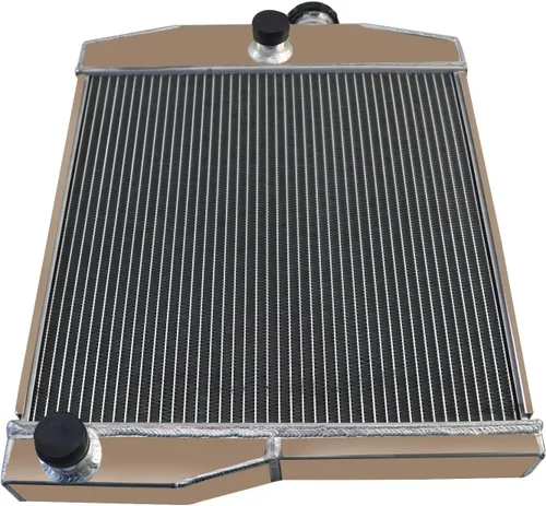 Vista 7 de Radiador de aluminio de 3 filas para Jeep Willys 1955-1958 Flathead L4 3.7L V6 V8