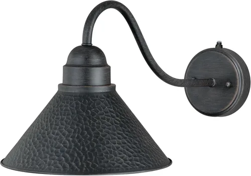 Vista 13 de VAXCEL Outland - Lámpara de pared rústica con sensor de movimiento para porche o patio, linterna de pared de cuello de cisne al aire libre