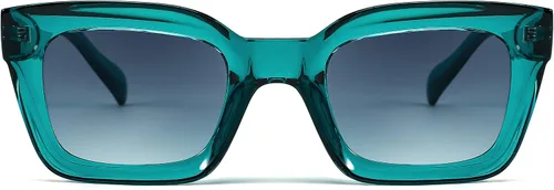 Vista 6 de FEISEDY Gafas de sol clásicas para mujer, gafas de sol cuadradas gruesas, marco grueso, UV400 B2471