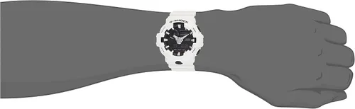 Vista 6 de Casio G Shock GA700-7A Reloj de buceo de cuarzo japonés de resina blanca para hombre Blanco Reloj de cuarzo