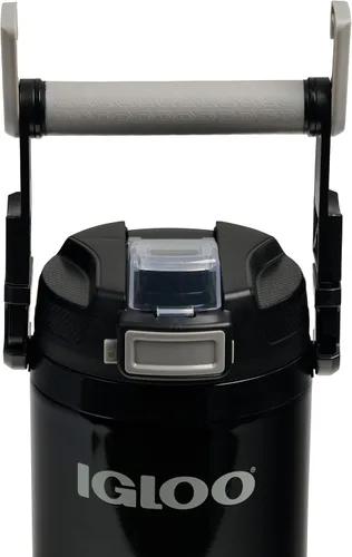 Vista 2 de Igloo Rival Fusion - Botella deportiva de acero inoxidable de 54 onzas, jarra de agua aislada, color negro