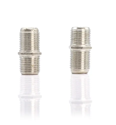 Vista 2 de THE CIMPLE CO Acopladores de extensión de cable coaxial para satélite, TV e Internet, conectores de barril hembra a hembra F81 para conectar 2