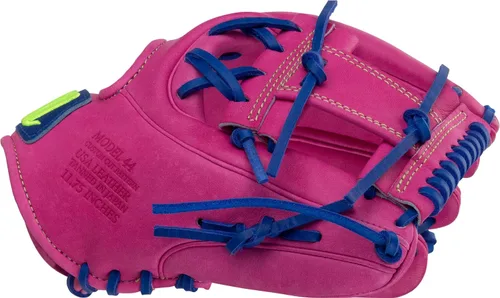 Vista 3 de MARUCCI Serie de guantes de béisbol Cypress Series 11.75" - ROSA/AZUL REAL