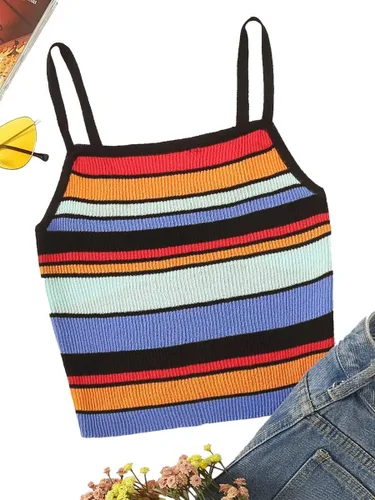 Vista 5 de SweatyRocks - Camiseta sin mangas para mujer, de punto acanalado con botones en el frente