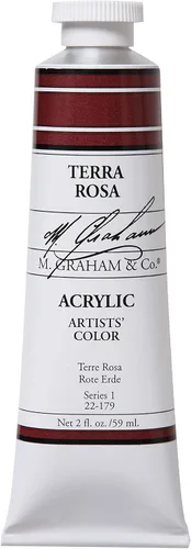 Vista 61 de M. Graham - Pintura acrílica de tubo de 2 onzas, carmesí Alizarin Alizarin Crimson