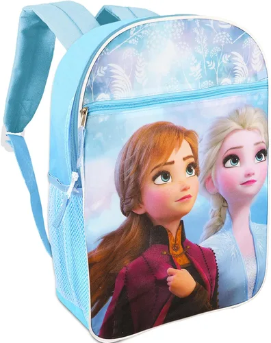 Vista 2 de Disney Frozen Mochila Set Niñas Niños - 6 Piezas Disney Frozen School Mochila Set Set con cuaderno, 2 carpetas, pegatinas y más