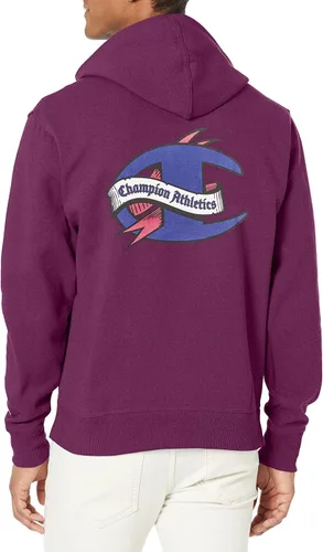 Vista 2 de Champion Sudadera con capucha de forro polar Powerblend para hombre, inglés antiguo C