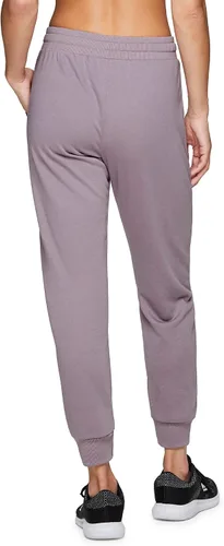 Vista 2 de RBX Active - Pantalones deportivos ligeros de rizo francés para mujer con bolsillos