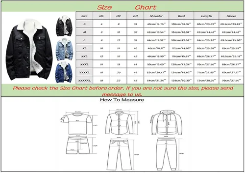 Vista 6 de METAXAS Abrigos de vaquero para hombre, con forro de sherpa, forro polar, chaqueta de camionero casual, cortavientos, chaqueta cálida, bolsillo